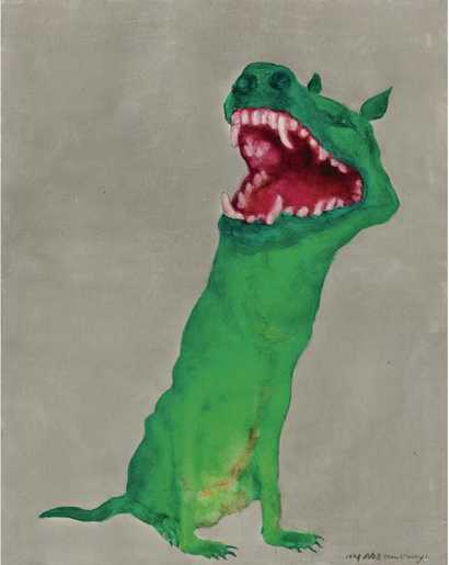 周春芽 1998年作 无题150 by 120 cm